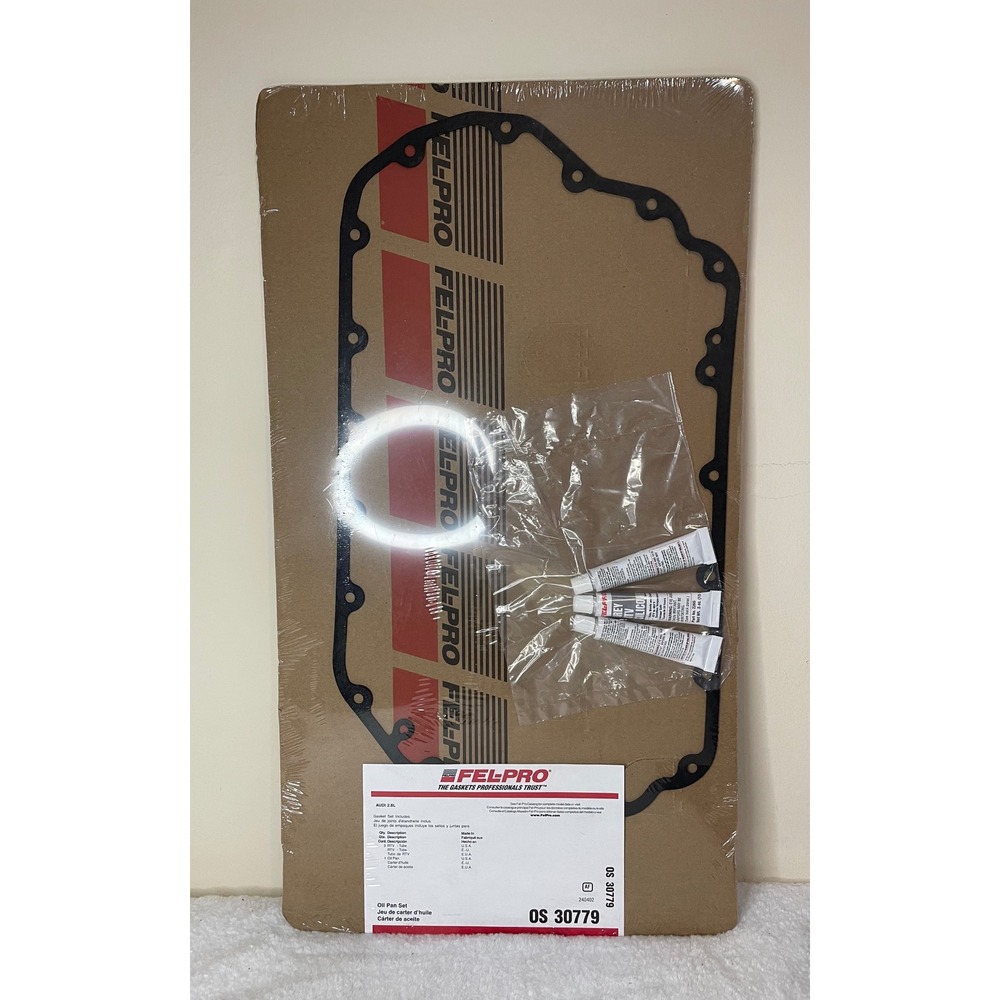 Fel-Pro OS 30779 Oil Pan Gasket Set for Audi 2.8L with RTV Sealant New